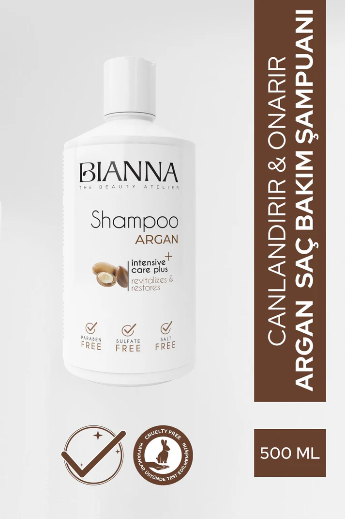 Bianna Argan Özlü Yoğun Bakım Şampuanı – 500 ml