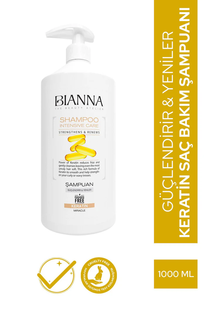 Bianna Keratinli Yoğun Bakım Şampuanı – 1000 ml