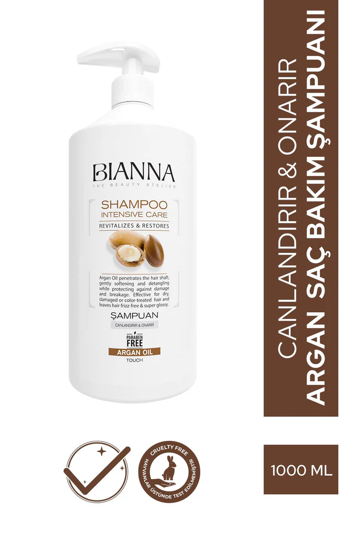 Bianna Argan Özlü Yoğun Bakım Şampuanı – 1000 ml