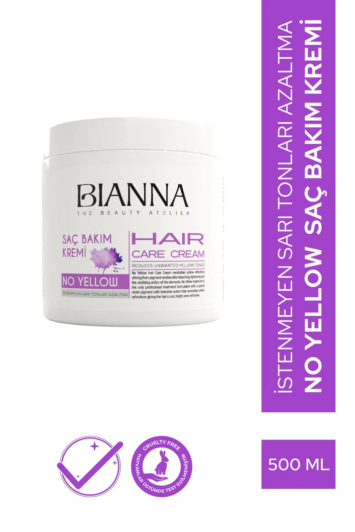 Bianna Mor (No Yellow) Saç Bakım Kremi - 500 ml