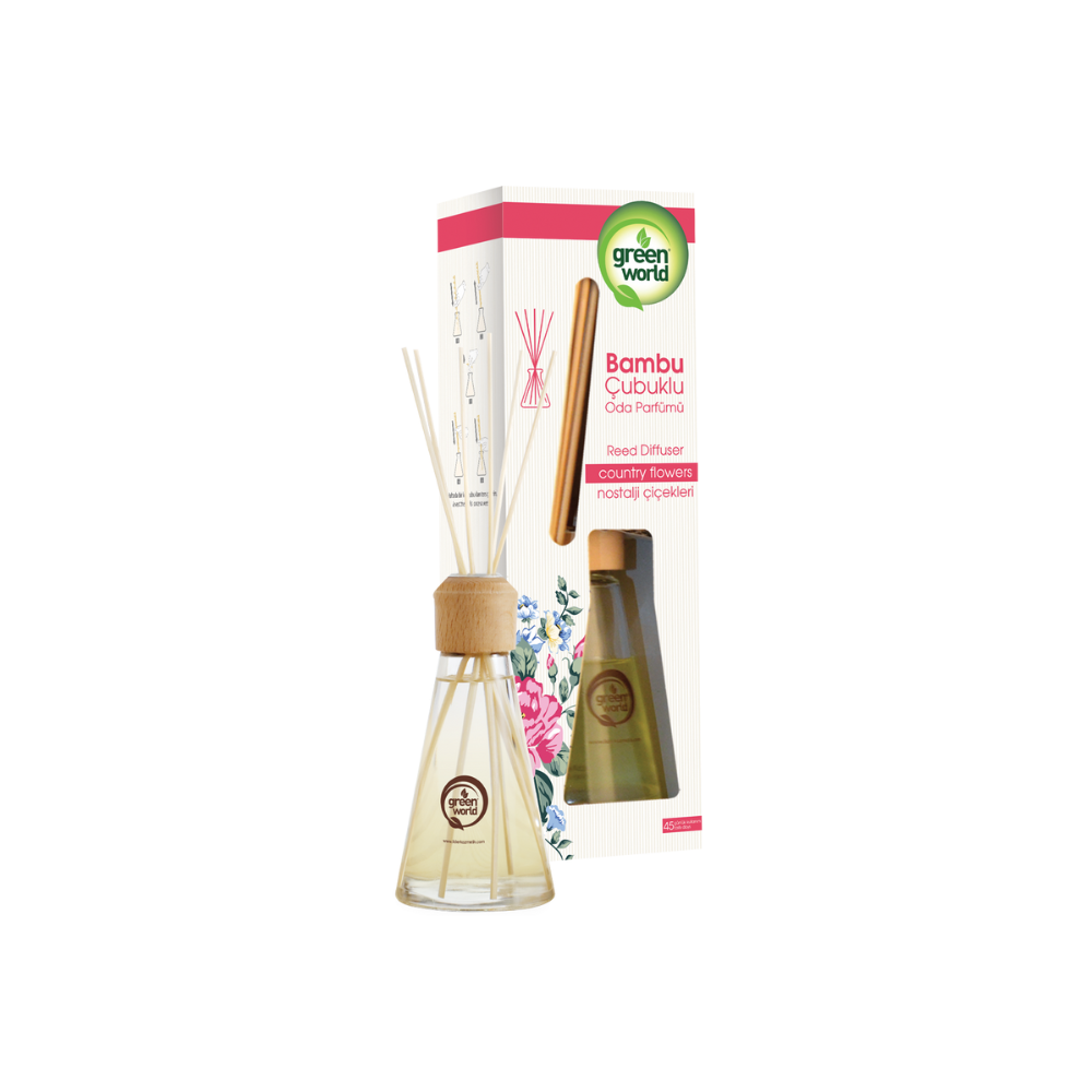 Green World Bambu Çubuklu Oda Kokusu Nostalji Çiçekleri 75 ML