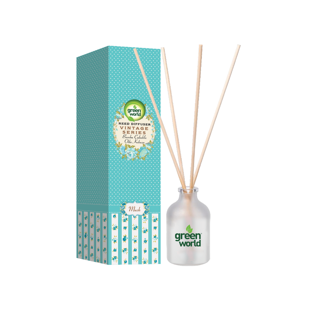 Green World Vintage Bambu Çubuklu Oda Kokusu Musk 40 ML
